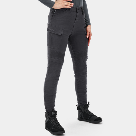Jeansy motocyklowe damskie SHIMA GIRO 3.0 LADY GREY