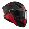 Kask szczękowy AXXIS GHOSTFIGHTER SV MANIAC B5 MATT czarny czerwony