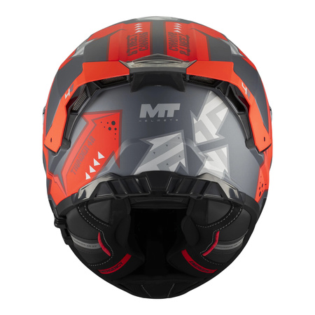 Kask integralny MT THUNDER 4 R SV CANVAS C5 MATT czarny szary czerwony