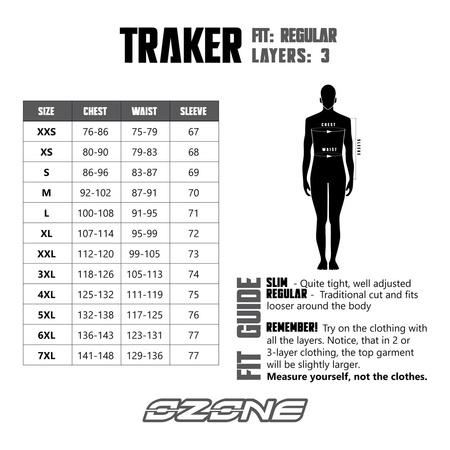 Kurtka tekstylna OZONE TRAKER BLACK czarny