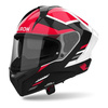 Kask integralny AIROH MATRYX THRON RED GLOSS czerwony biały czarny