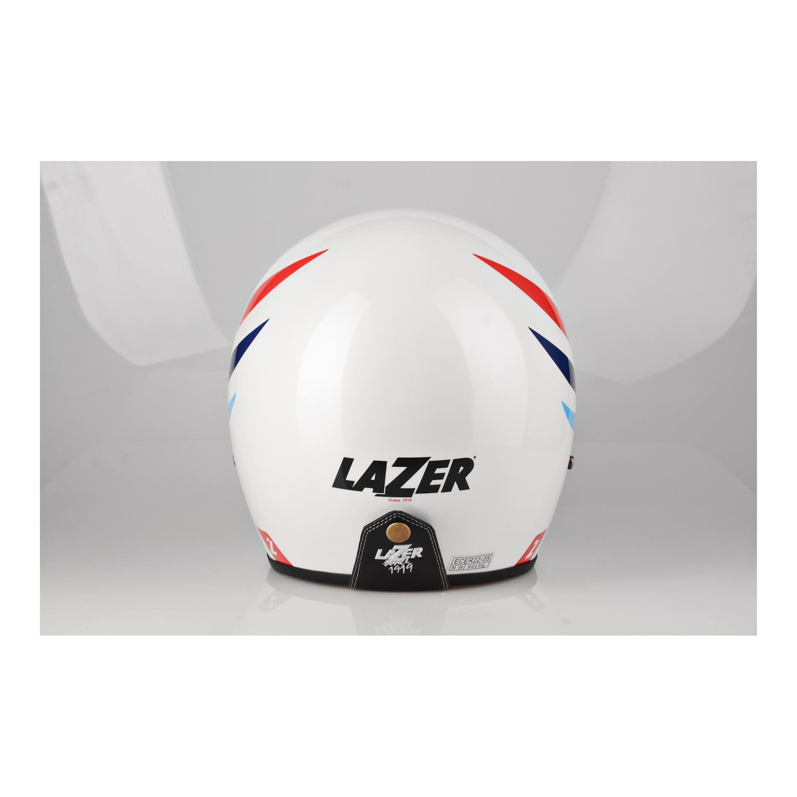 Kask otwarty LAZER CONGA WINGS WHITE biały czerwony granatowy niebieski