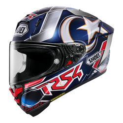 Kask integralny SHOEI X-SPR PRO TOPRAK TC-2 niebieski srebrny czerwony