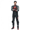 Kombinezon dwuczęściowy DAINESE LAGUNA SECA 5 BLACK/FLO RED czarny czerwony fluo