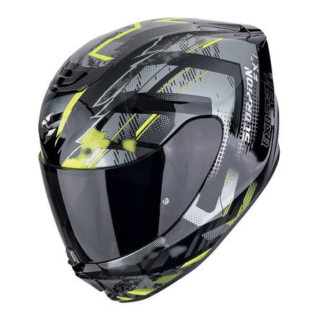 Kask integralny SCORPION EXO-391 CLUTTER BLACK/NEON YELLOW czarny żółty fluo