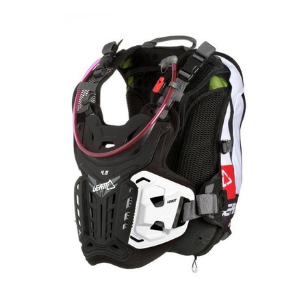 Buzer LEATT CHEST PROTECTOR GPX 4.5 HYDRA z plecakiem hydracyjnym BLACK/WHITE czarny biały