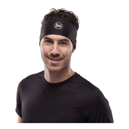 Opaska BUFF COOLNET UV+ HEADBAND SOLID BLACK