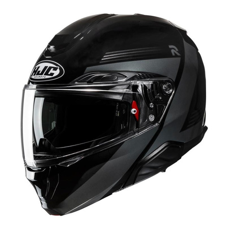 Kask szczękowy HJC RPHA 91 ABBES BLACK czarny szary