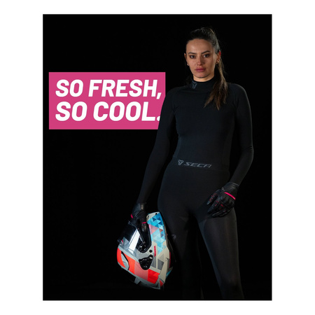 Rękawice miejskie damskie SECA AXIS MESH II LADY BLACK czarny