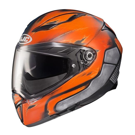 Kask integralny HJC F70 DEATHSTROKE DC COMICS BLUE/ORANGE niebieski pomarańczowy szary czarny