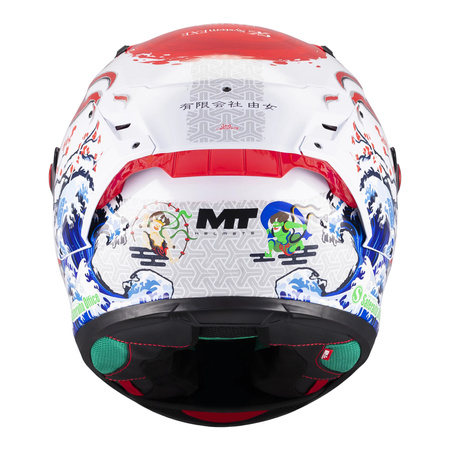 Kask integralny MT KRE+ S YAMANAKA RED/WHITE/BLUE czarny biały niebieski