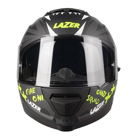 Kask integralny LAZER RAFALE SR RIDE ONI BLACK/GREY/YELLOW FLUO czarny szary biały żółty fluo