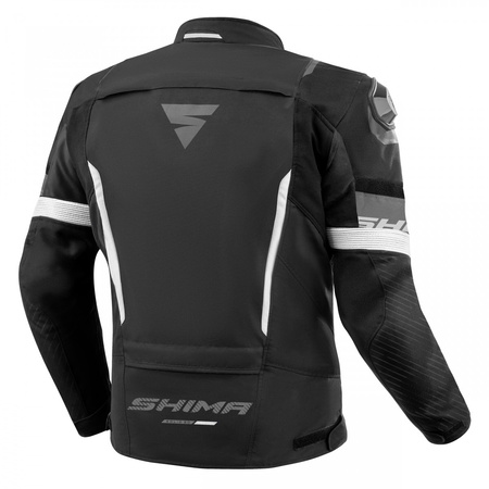 Kurtka tekstylna SHIMA SOLID 2.0 BLACK/WHITE czarny biały