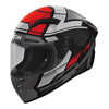 Kask integralny AIROH CONNOR EGO RED GLOSS czarny szary czerwony