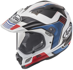 Kask cross ARAI TOUR-X4 VISION RED biały niebieski czerwony czarny