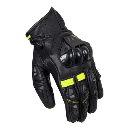 Rękawice miejskie OZONE RS600 SHORT BLACK/FLO YELLOW czarny żółty fluo