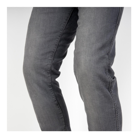 Jeansy motocyklowe OZONE STRIKER REGULAR WASHED GREY szary