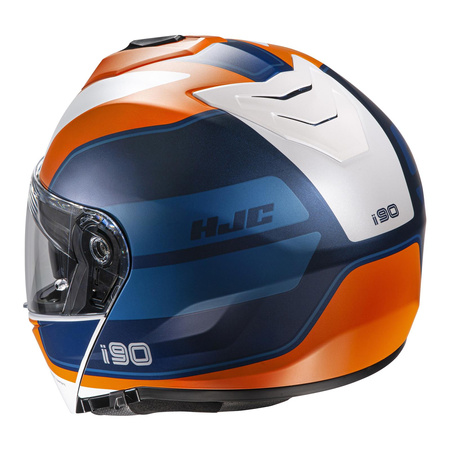 Kask szczękowy HJC I90 WASCO WHITE/BLUE/ORANGE biały niebieski granatowy pomarańczowy