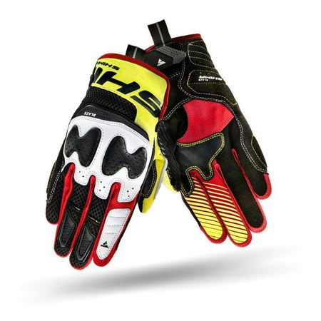 Rękawice miejskie SHIMA BLAZE MEN FLUO biały żółty fluo czarny czerwony