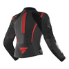 Kurtka skórzana damska SHIMA MIURA 2.0 BLACK/RED czarny czerwony biały