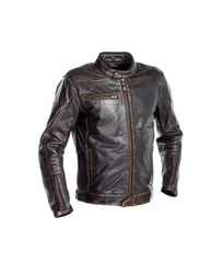 Kurtka skórzana RICHA NORMANDIE BROWN brązowy