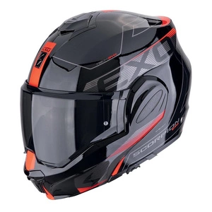 Kask szczękowy SCORPION EXO-TECH EVO TRAVELLER BLACK/RED czarny czerwony