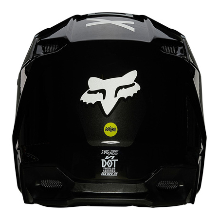 Kask cross FOX V1 REVN BLACK/WHITE czarny biały