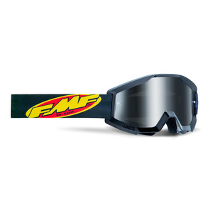 Gogle motocyklowe FMF POWERCORE CORE BLACK SZYBA MIRROR SILVER czarny