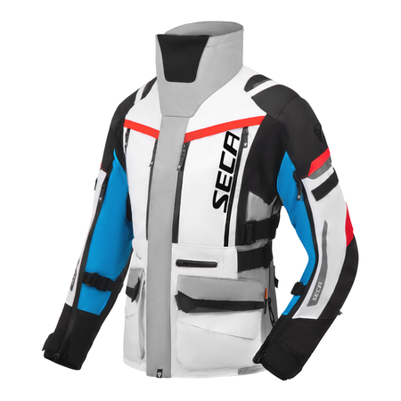 Kurtka tekstylna damska SECA ARRAKIS III LADY GREY/BLUE/RED szary niebieski czerwony