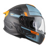 Kask szczękowy NZI COMBI 3 DUO METRIC ANTRACITE BLUE MATT szary niebieski