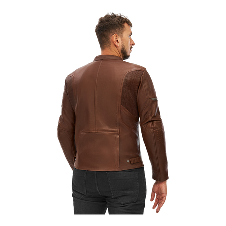 Kurtka skórzana SHIMA HUNTER+ 2.0 BROWN brązowy