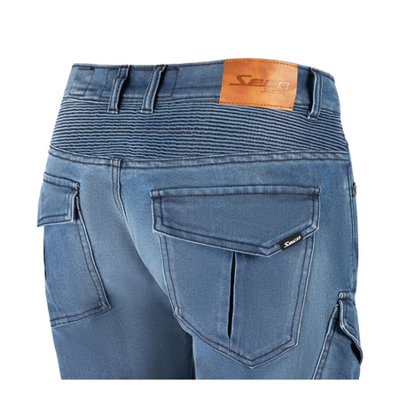 Jeansy motocyklowe SECA SQUADRON BLUE niebieski