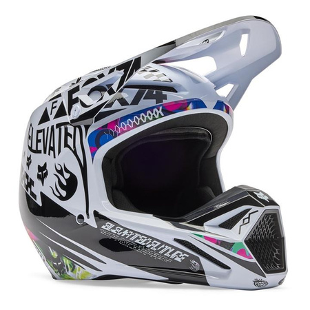 Kask cross FOX V1 IMAGE COSMO WHITE/BLACK biały czarny
