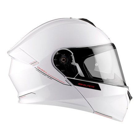 Kask szczękowy MT GENESIS SV SOLID GLOSS PEARL WHITE biały