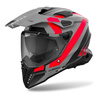 Kask integralny AIROH COMMANDER 2 MAVICK ORANGE MATT szary pomarańczowy fluo