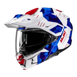 Kask szczękowy HJC I80 ROKI WHITE/BLUE biały niebieski