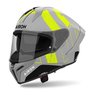 Kask integralny AIROH MATRYX SCOPE YELLOW MATT szary żółty fluo czarny