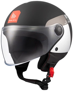 Kask otwarty MT STREET S INBOARD MATT BLACK/GREY czarny szary