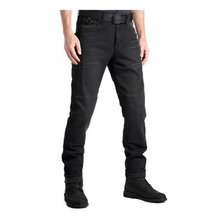 Jeansy motocyklowe PANDO MOTO BOSS DYN BLACK czarny