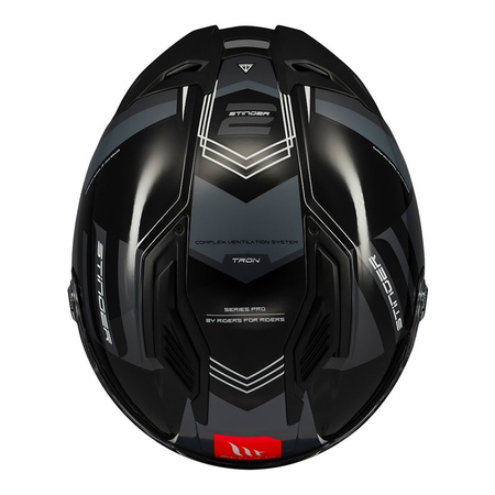 Kask integralny MT STINGER 2 TRON B12 GLOSS czarny szary