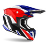 Kask cross AIROH TWIST 2.0 SHAKEN BLUE GLOSS niebieski czerwony biały czarny