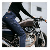 Jeansy motocyklowe damskie BROGER OHIO RAW NAVY granatowy