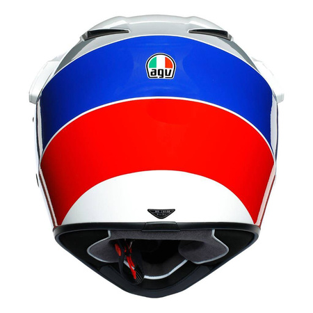 Kask integralny AGV AX9 ATLANTE WHITE/BLUE/RED biały niebieski czerwony