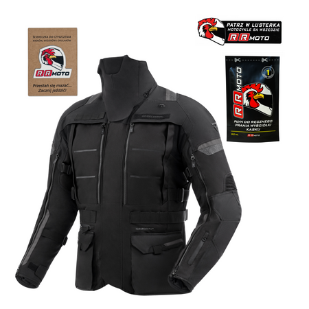 Kurtka tekstylna REBELHORN CUBBY V BLACK czarny