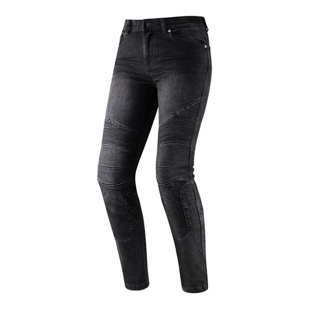 Jeansy motocyklowe REBELHORN VANDAL LADY DENIM WASHED BLACK czarny