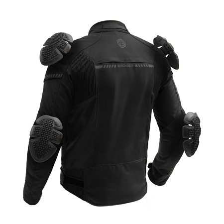 Kurtka tekstylna BROGER GRID BLACK czarny