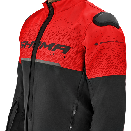 Kurtka tekstylna SHIMA DRIFT MEN RED czarny szary czerwony