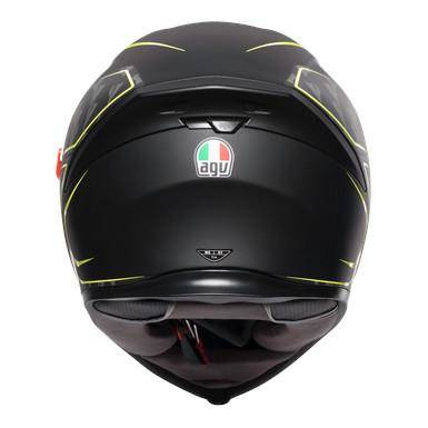 Kask integralny AGV K5 S TORNADO BLACK/YELLOW FLUO czarny żółty fluo szary