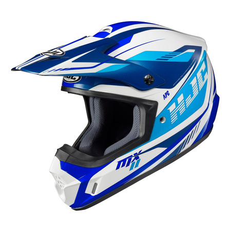 Kask cross HJC CS-MX-II DRIFT WHITE/BLUE biały niebieski