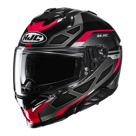 Kask integralny HJC I71 ZEST BLACK/RED czarny czerwony
